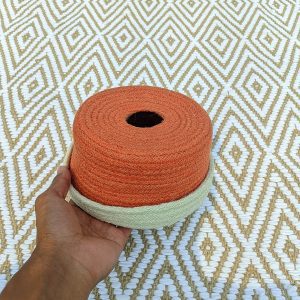 Jute Orange tissue box